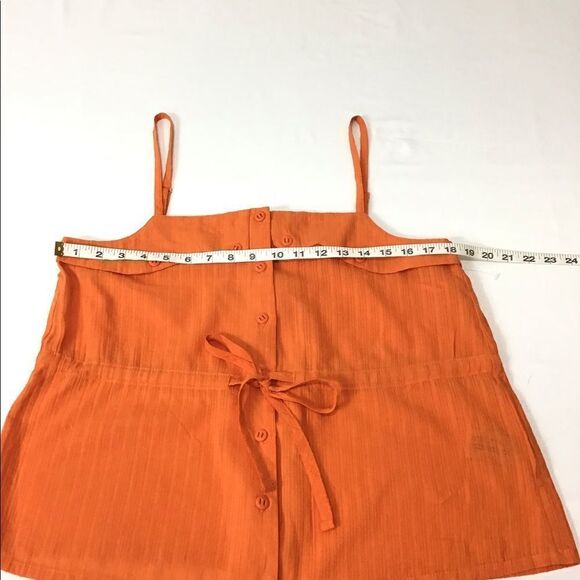 Anthropologie Tulle Spaghetti Strap Drawstring Top - Picture 3 of 7